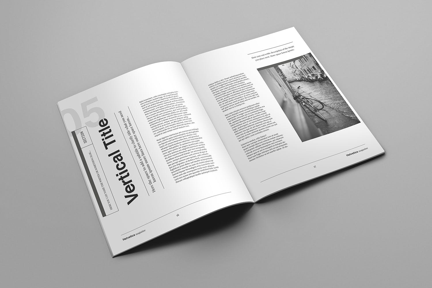 时尚行业产品评测杂志Indesign模板下载 Helvetica Magazine Indesign Template插图9