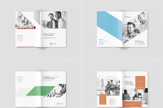 企业市场营销企划画册设计模板套装 Business Marketing – Company Profile Bundle 3 in 1插图3