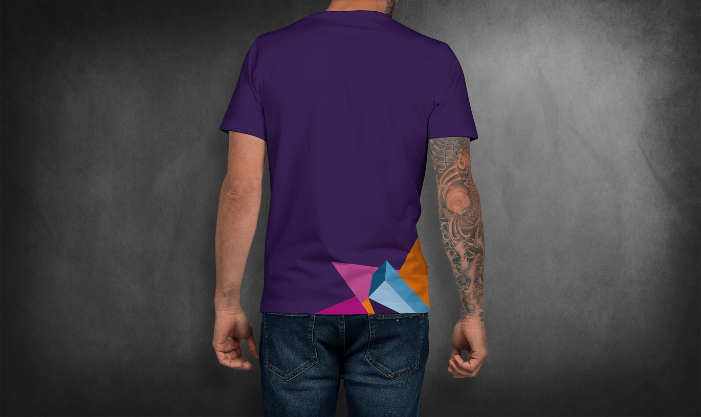 男士V领T恤设计模特上身服装效果图样机模板 T-shirt Mockup插图(9)