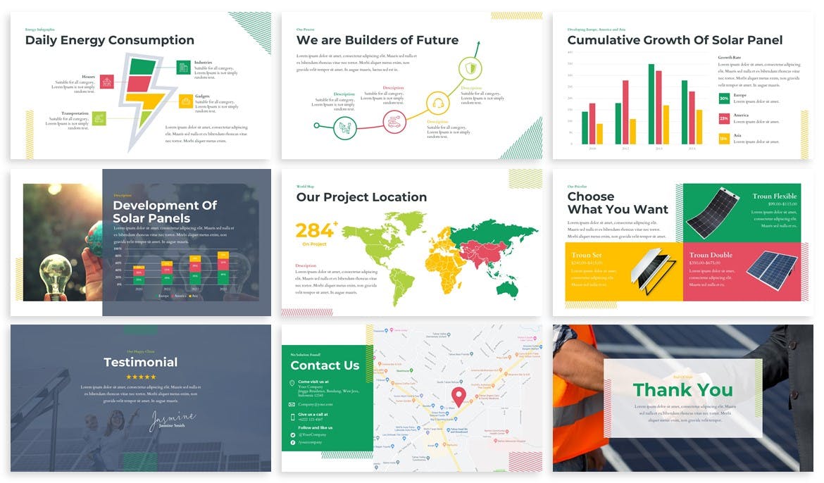 生态能源/环境主题PPT模板 Solarna – Energy & Ecology Powerpoint Template插图(3)