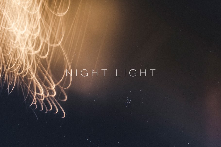 彩色抽象光线条纹纹理背景 Night Light插图2