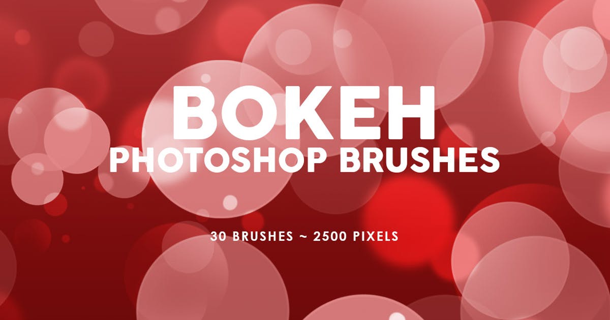 30个梦幻背景ps散景图案笔刷工具素材30 Bokeh Photoshop Stamp Brushes 蚂蚁图库