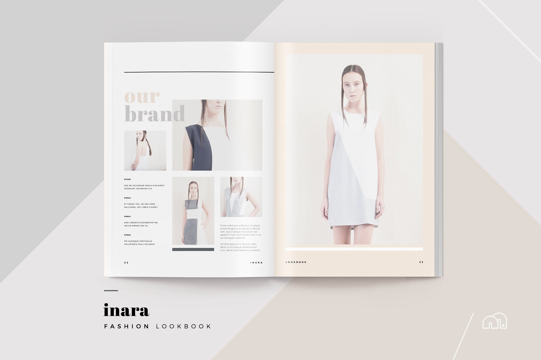 时尚服饰品牌款式演示画册模板 Lookbook – Inara插图5