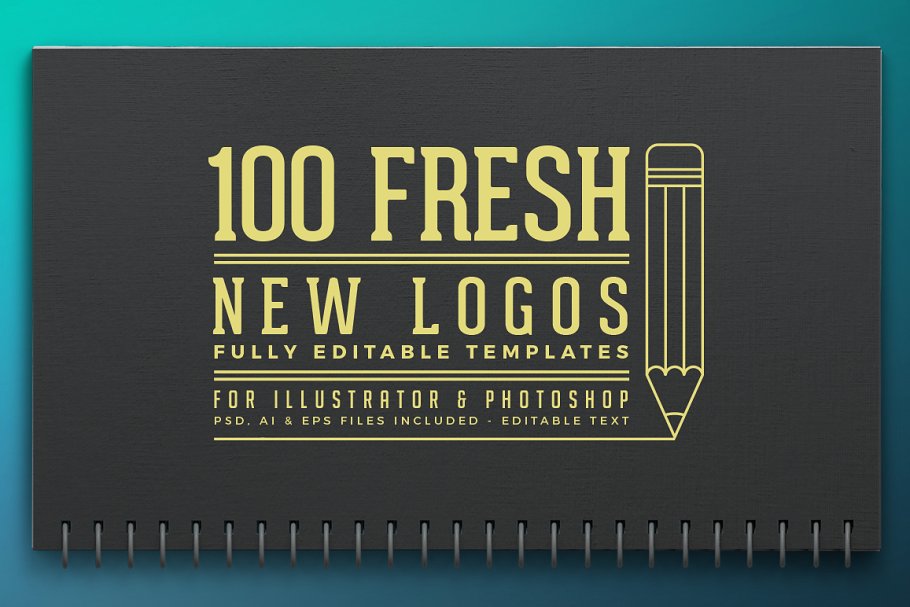 100款西方图文Logo模板合集 100 Fresh Logo Templates Vol.2插图(1)