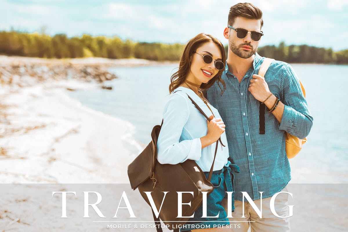 旅拍主题照片调色滤镜LR预设合集 Traveling Mobile & Desktop Lightroom Presets Pack插图