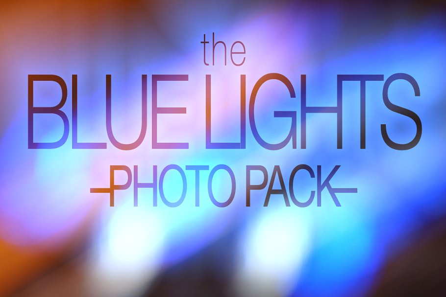 蓝色光点光线高清照片素材 Blue Lights Photo Pack插图4