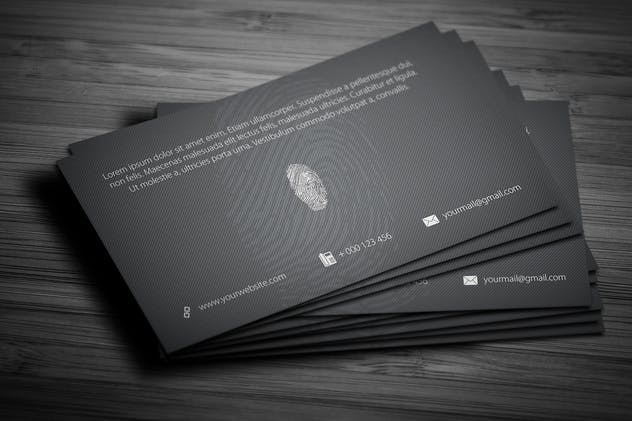 数字加密技术企业名片设计名片 Identity Business Card Design插图(3)