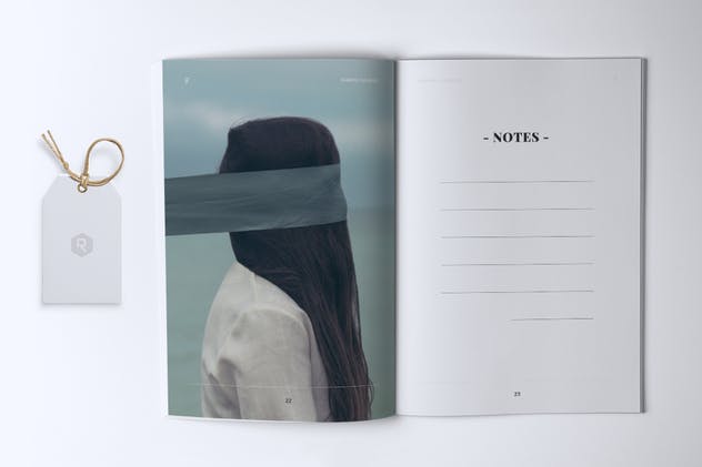 极简设计风时尚品牌产品样板产品目录画册模板 ROSELLINE Minimal Lookbook Fashion插图(8)