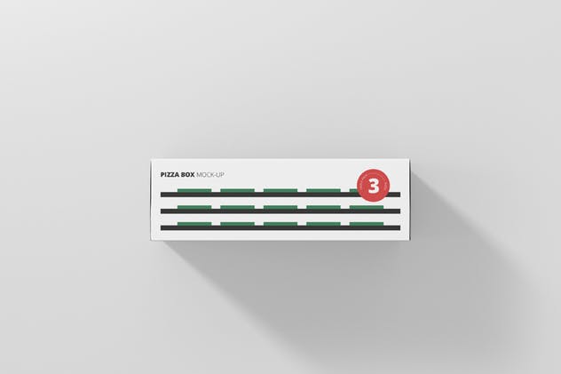 披萨外卖外带包装盒样机 Pizza Box Mockup – Triple Pack插图(3)