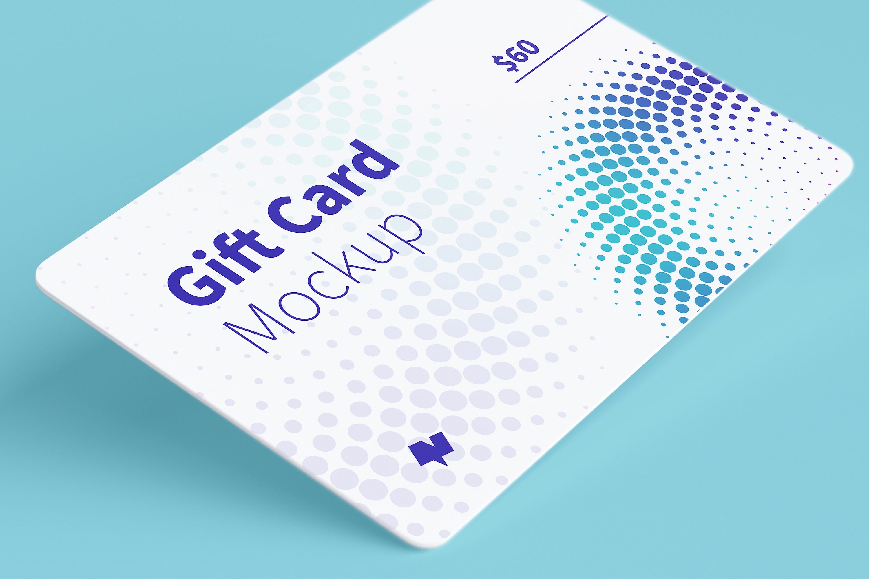 积分礼品卡卡片版式设计效果图样机07 Gift Card Mockup 07插图(3)