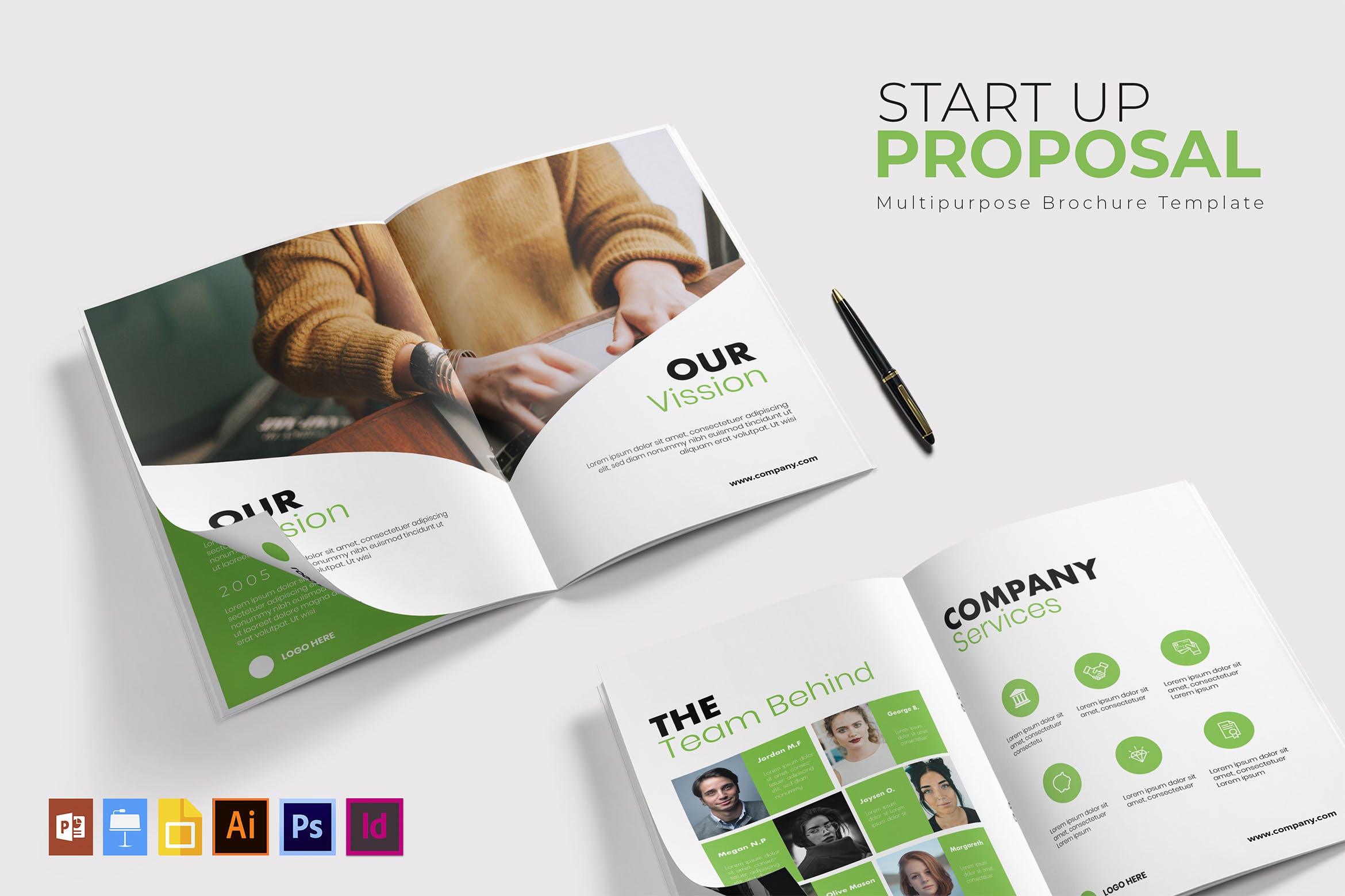 项目招标企业简介画册设计模板 Start Up | Proposal插图