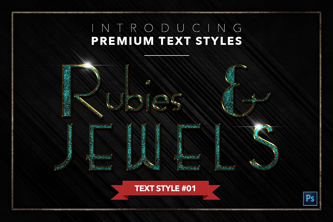 20款红宝石&珠宝文本风格的PS图层样式下载 20 RUBIES & JEWELS TEXT STYLES [psd,asl]插图1