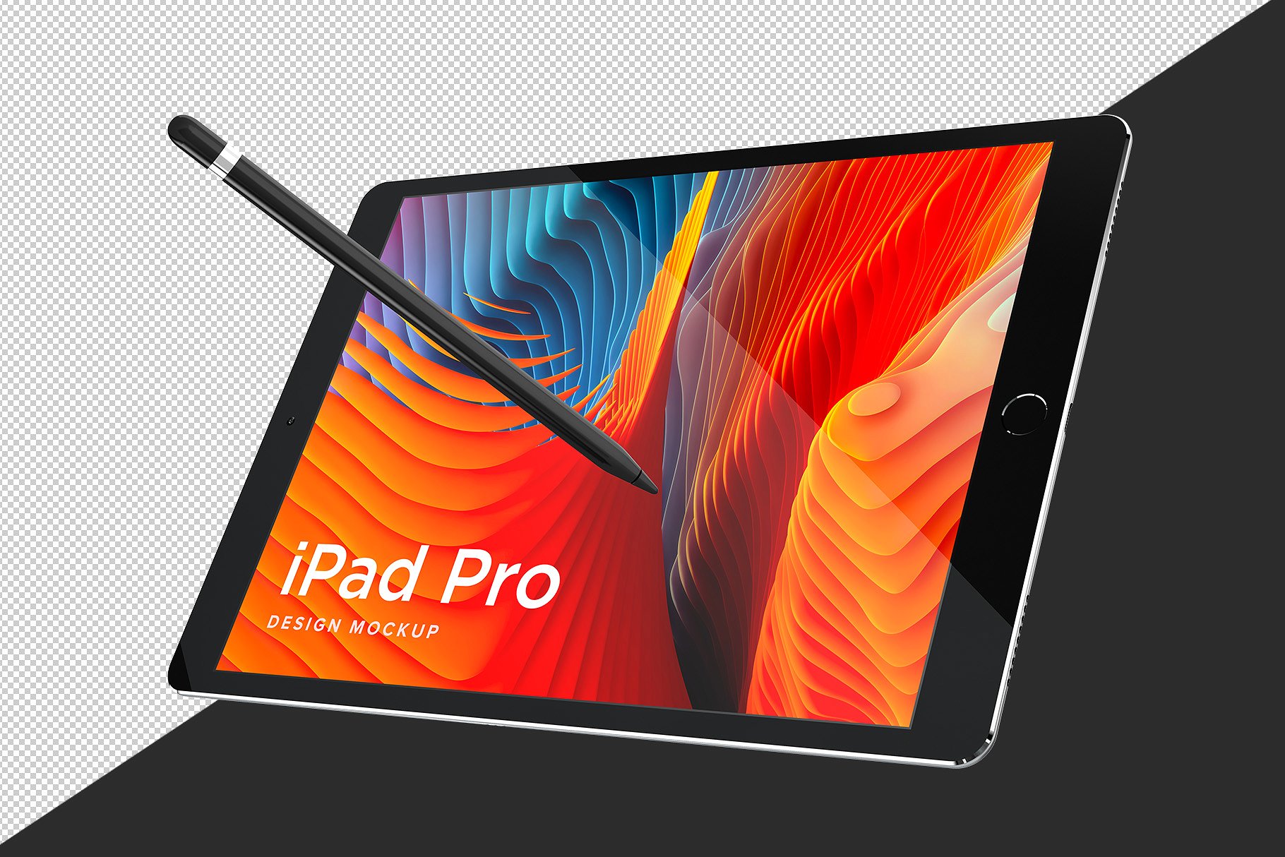 多角度的iPad Pro展示模型Mockup下载[psd]插图(4)