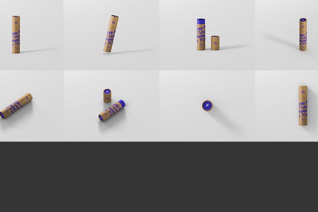 中小尺寸纸筒包装样机 Paper Tube Mockup – Slim Medium Size插图(13)