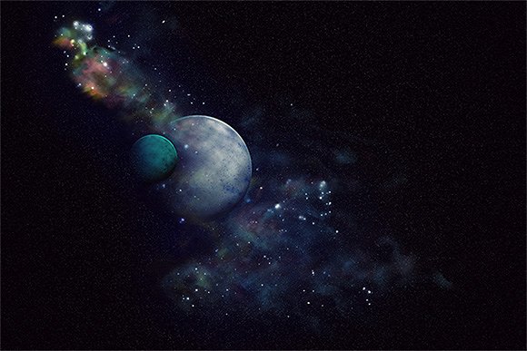 30款科技紫色炫酷星空海报背景 30 Spacescapes插图25