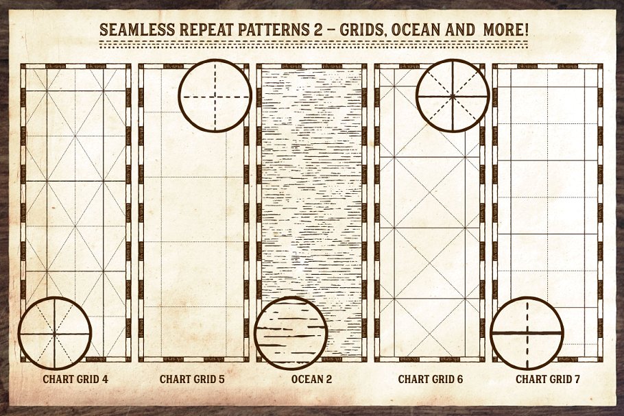 复古航海地图设计工具包 The Vintage Nautical Map Maker插图(9)