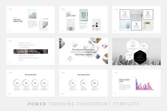 创意产品设计公司/新品发布PPT幻灯片设计模板 Power – Powerpoint Template插图(9)