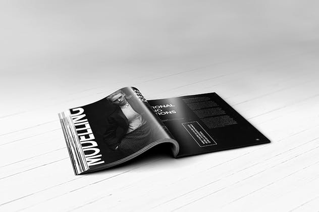 逼真时尚杂志样机模板 Realistic Magazine Mockups插图(8)