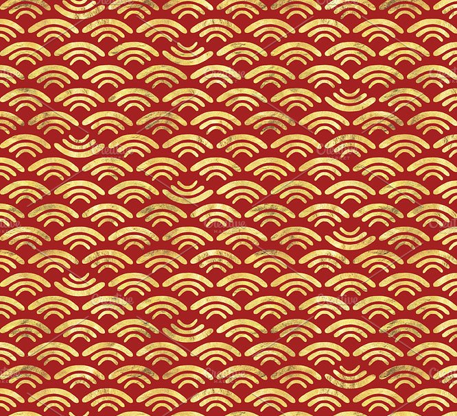 帝王几何金箔图案背景  Regal Geometric Gold Foil Patterns插图(1)