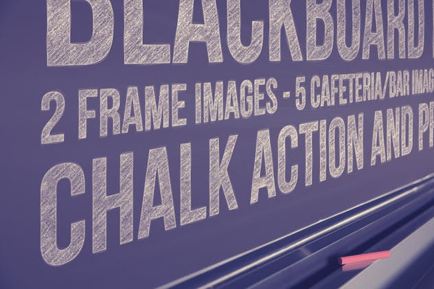 复古艺术黑板样机&粉笔话动作 Blackboard / Chalkboard Mock-ups with Chalk Action插图(9)