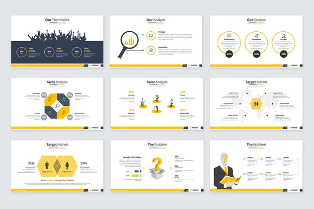 超高品质企业介绍PPT幻灯片模板素材 Phienix Powerpoint Presentation插图(4)