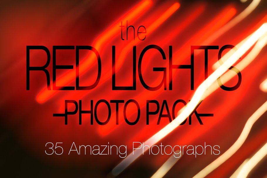 红色光线背景照片素材 Red Lights Photo Pack插图