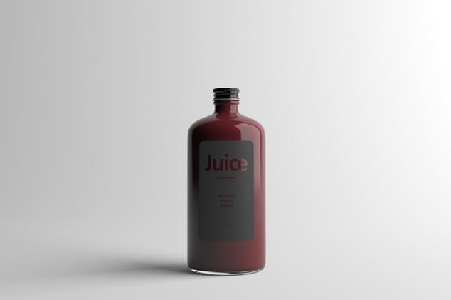 果汁玻璃瓶外观设计样机模板 Juice Bottle Packaging Mock-Up插图(12)