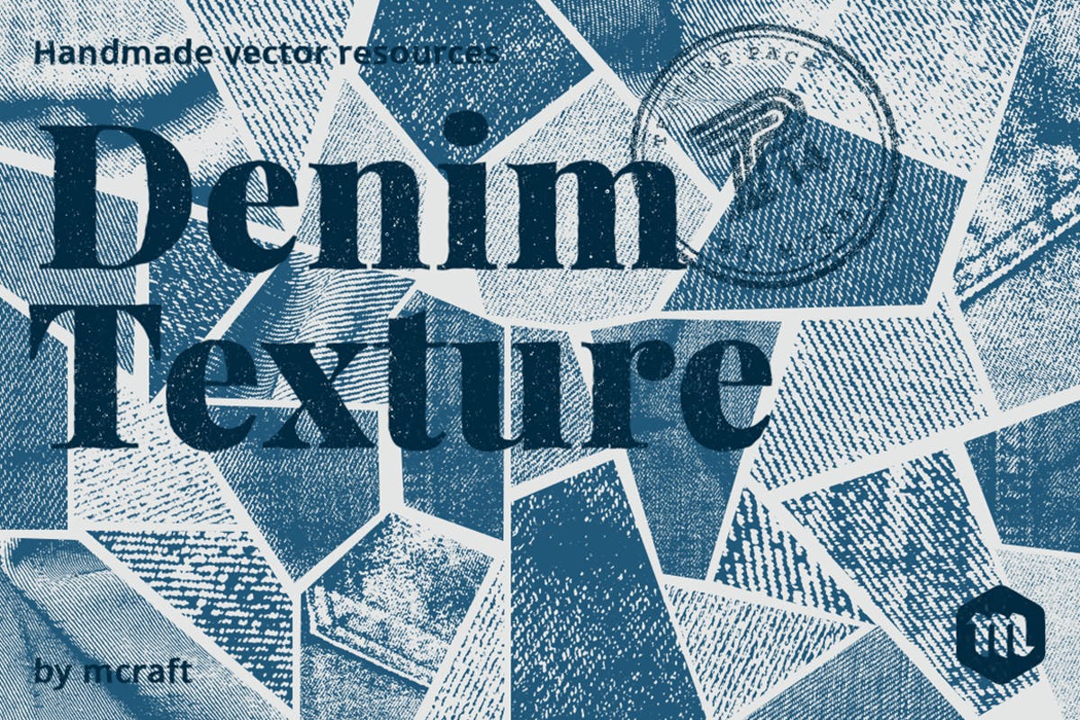 经典蓝色牛仔背景纹理包 Denim Texture Pack 1.4插图