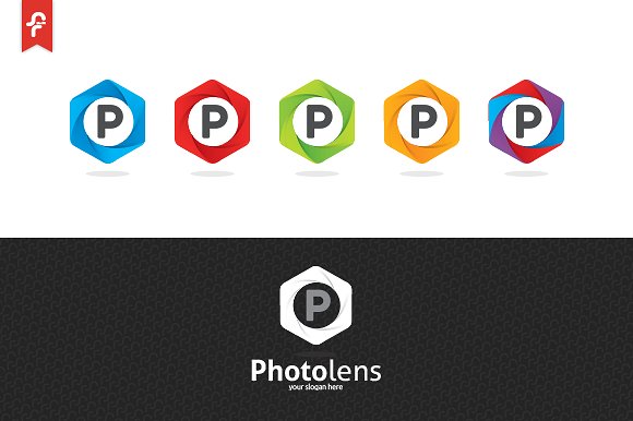 照相机镜头图形Logo模板 Photo Lens Logo插图(3)