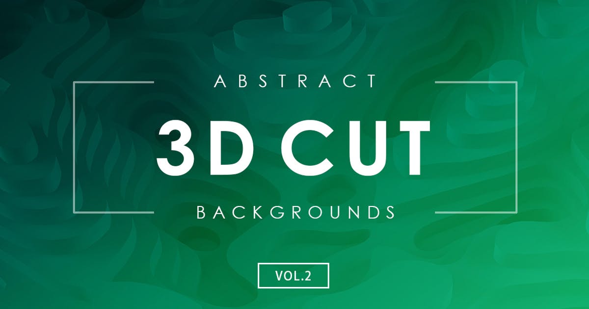 3D立体裁剪抽象背景素材v2 3D Cut Abstract Backgrounds Vol.2插图