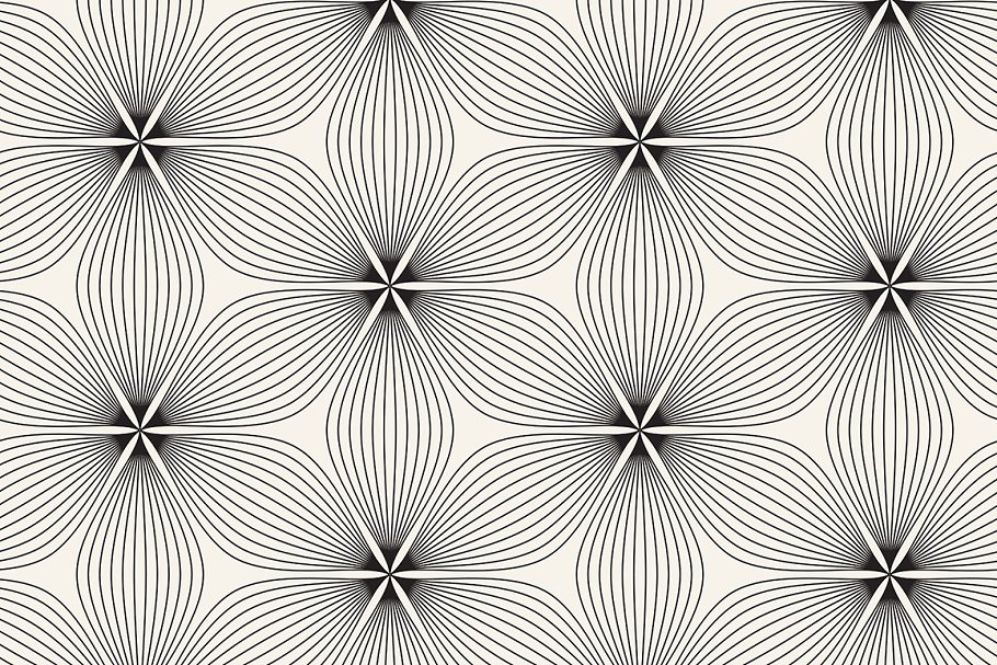 花瓣无缝图案纹理集 Petalled Seamless Patterns Set 5插图(2)