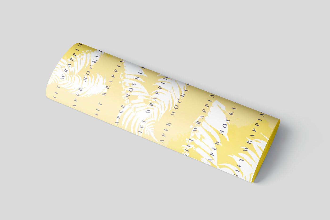 礼品包装纸图案印花设计预览样机模板 Gift Wrapping Paper Mockup Set插图5