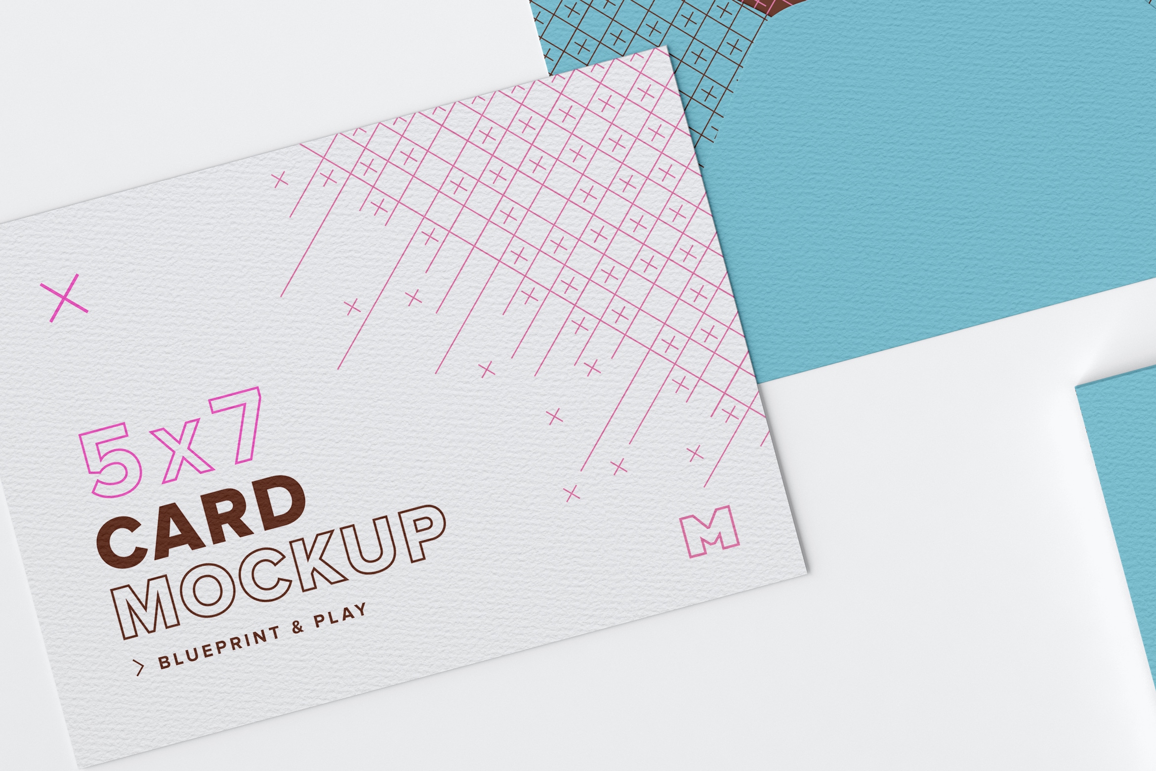 A7尺寸信封设计品牌VI样机模板02 A7 Envelope Stacks Mockup 02插图2