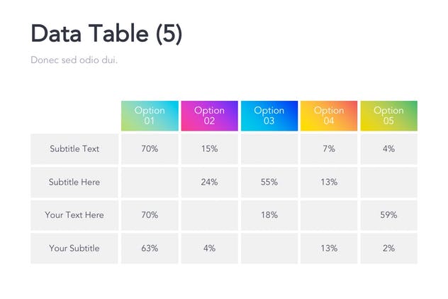多彩渐变色Google Slides幻灯片设计模板 Colorful Bundle Google Slides插图14
