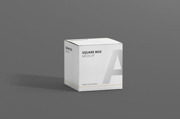 简约多用途方形包装纸盒样机模板 Package Box Mock-Up – Square插图(3)