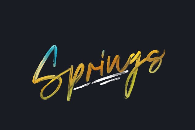 复古时尚衬线＆手写英文字体二重奏 Colorado Springs Font插图8