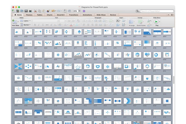 PPT幻灯片制作超级信息图表设计素材 Diagrams for PowerPoint Template插图(1)