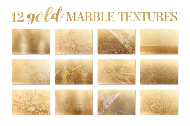 奢华金色大理石材质纹理图案素材 Gold marble texture patterns插图3