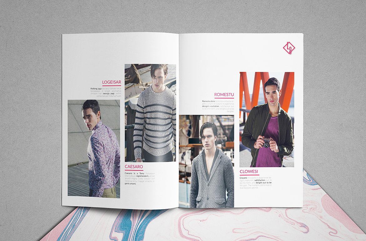 时尚的适合展示类的产品画册手册杂志楼书设计模板（indd）插图(3)