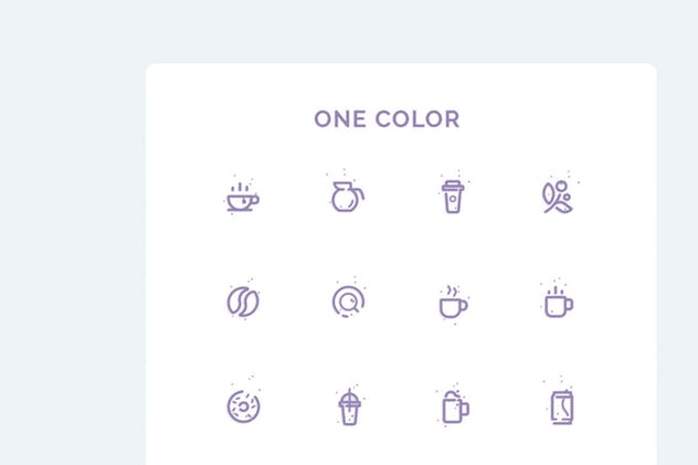 咖啡店＆咖啡品牌UI图标素材 UICON – Coffee Shop, Cafe Icons Set插图(3)