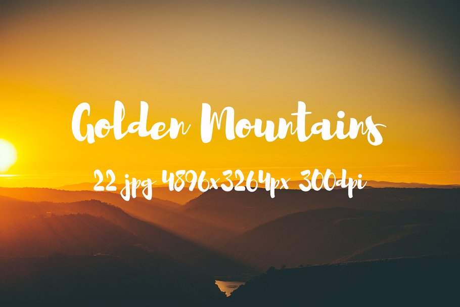 高清落日余晖山脉图片合集 Golden Mountains photo pack插图(14)