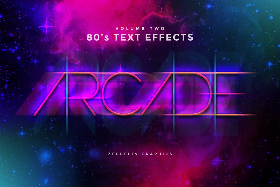 80年代文本图层样式 80s Text Effects插图9