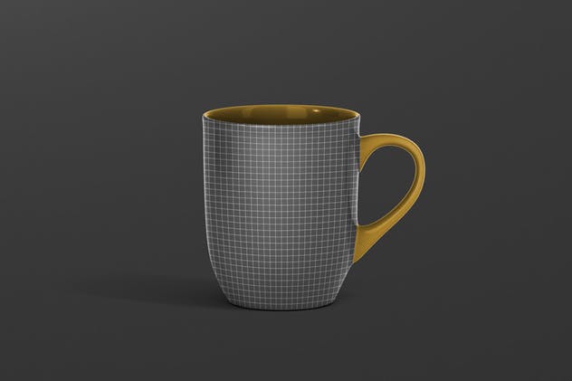 圆形光泽马克杯外观设计样机 Mug Mockup – Rounded插图(11)