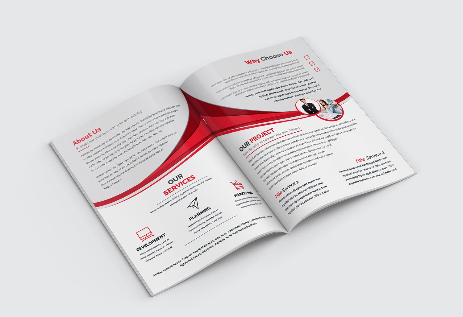 企业宣传画册/企业项目推介书设计模板 Bifold Brochure插图(9)