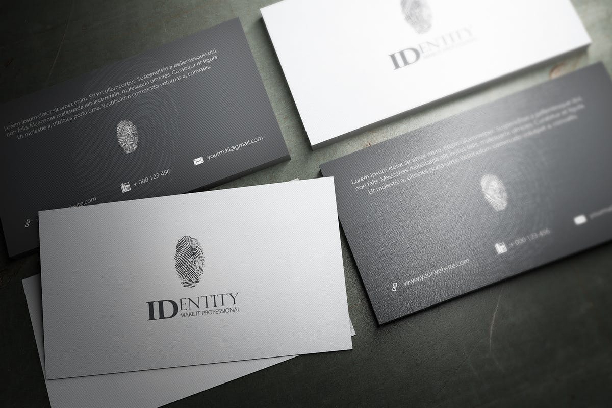 数字加密技术企业名片设计名片 Identity Business Card Design插图