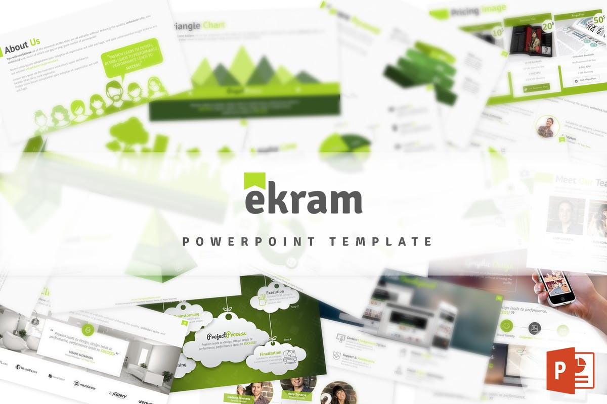 现代简约多用途PPT演示幻灯片模板 Ekram Powerpoint Template插图