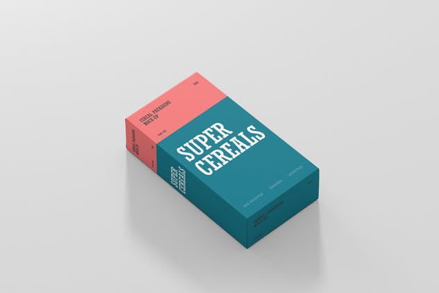 营养谷物食品包装纤细尺寸盒子样机 Cereals Box Mockup – Slim Size插图(5)