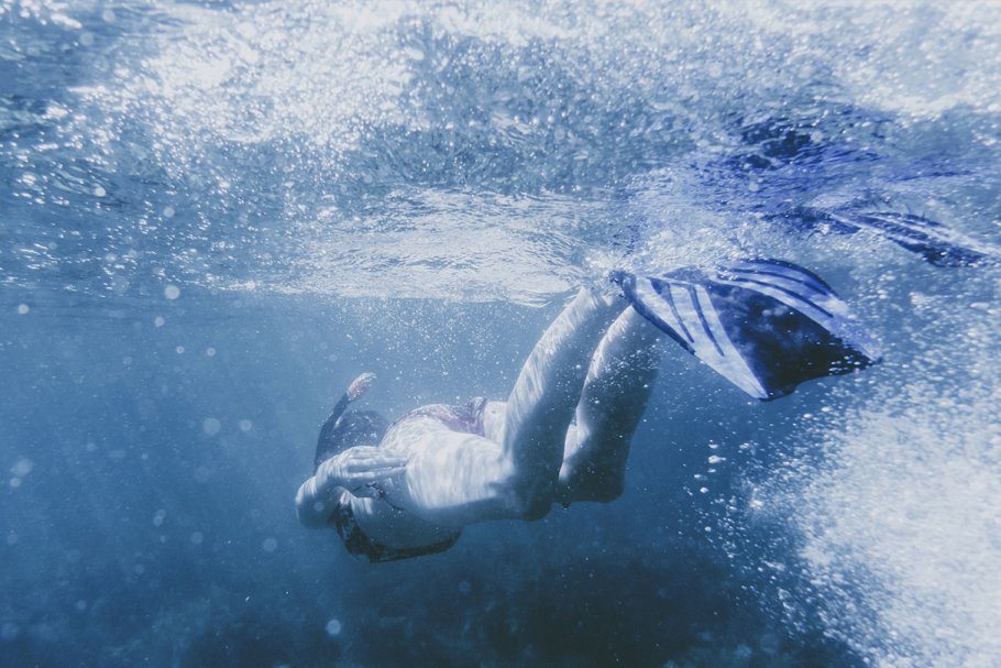 潜水主题高清照片素材 Young woman underwater Photo Bundle.插图(15)