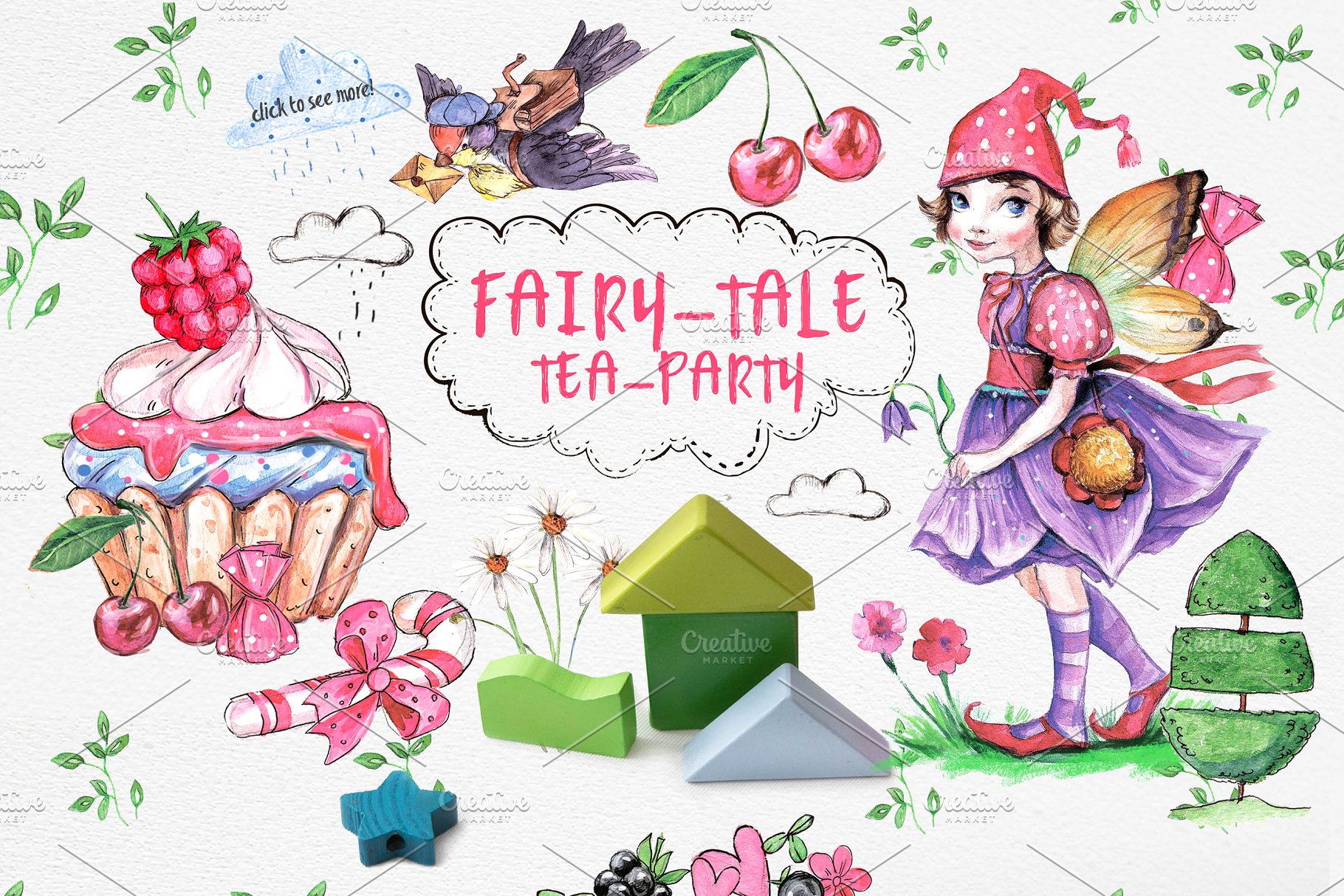 超级可爱儿童主题设计素材合集[2.24GB] FAIRY-TALE LAND插图(8)