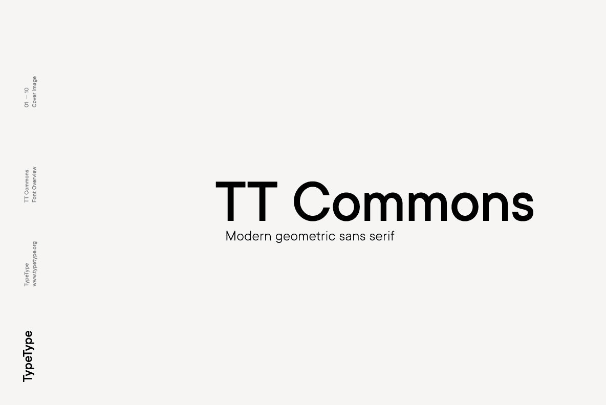 时尚优美的一款无衬线字族 TT Commons Font Family插图